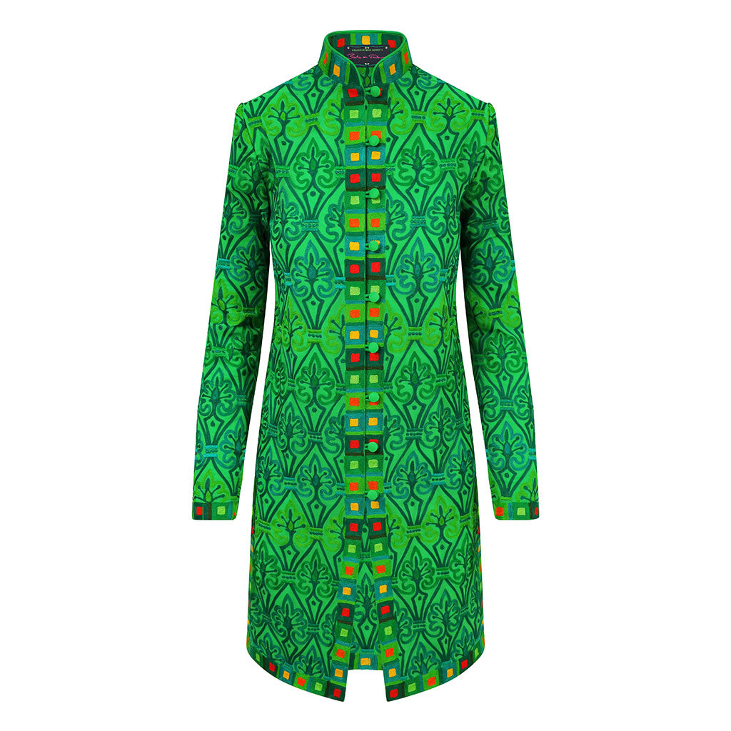 Green Embroidered Mystique Jacket