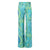 Green Haze Wide Stretch Flare Trousers