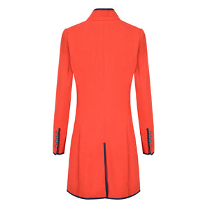 Orange Linen Cavalier Jacket