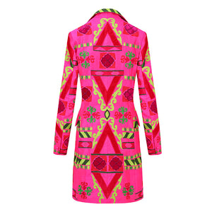 Pink Margarita Peking Lapel Coat