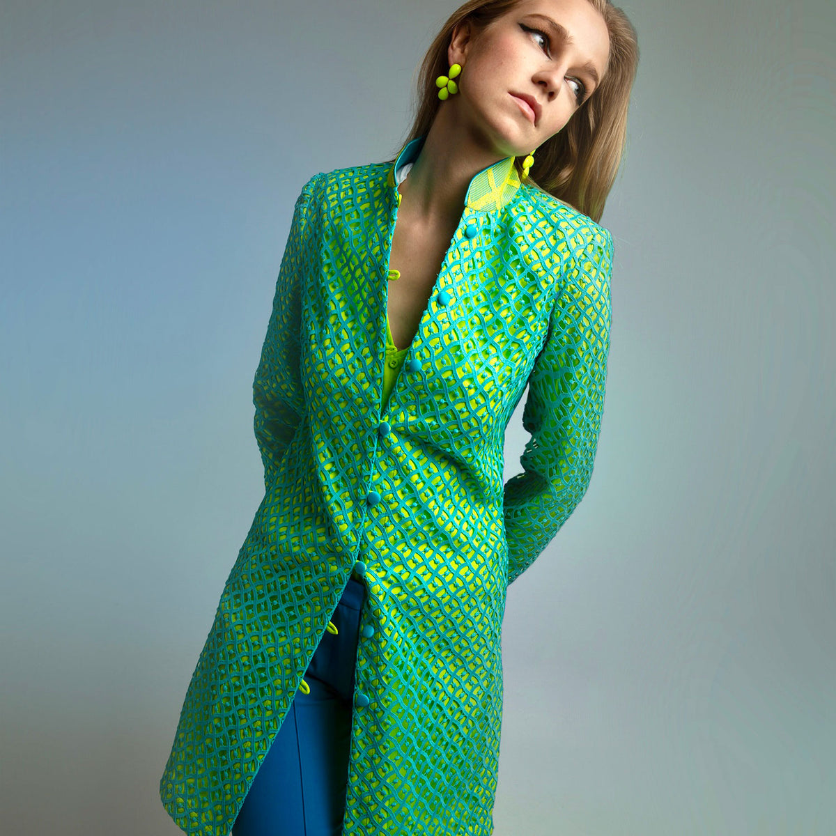 Aqualime Magdalena Nehru Jacket