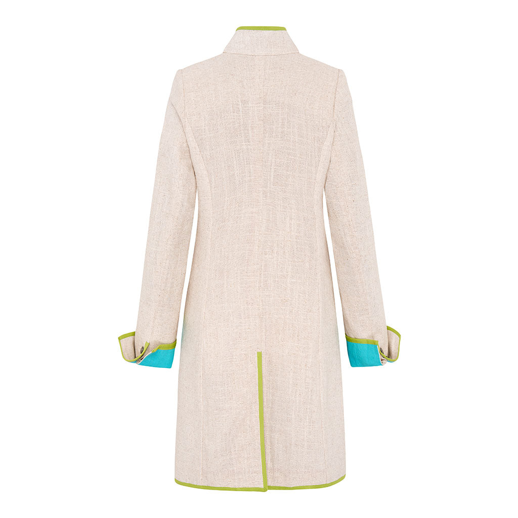 Oatmeal Linen Cavalier Jacket