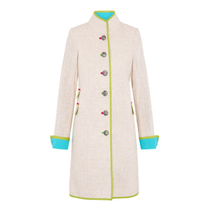 Oatmeal Linen Cavalier Jacket