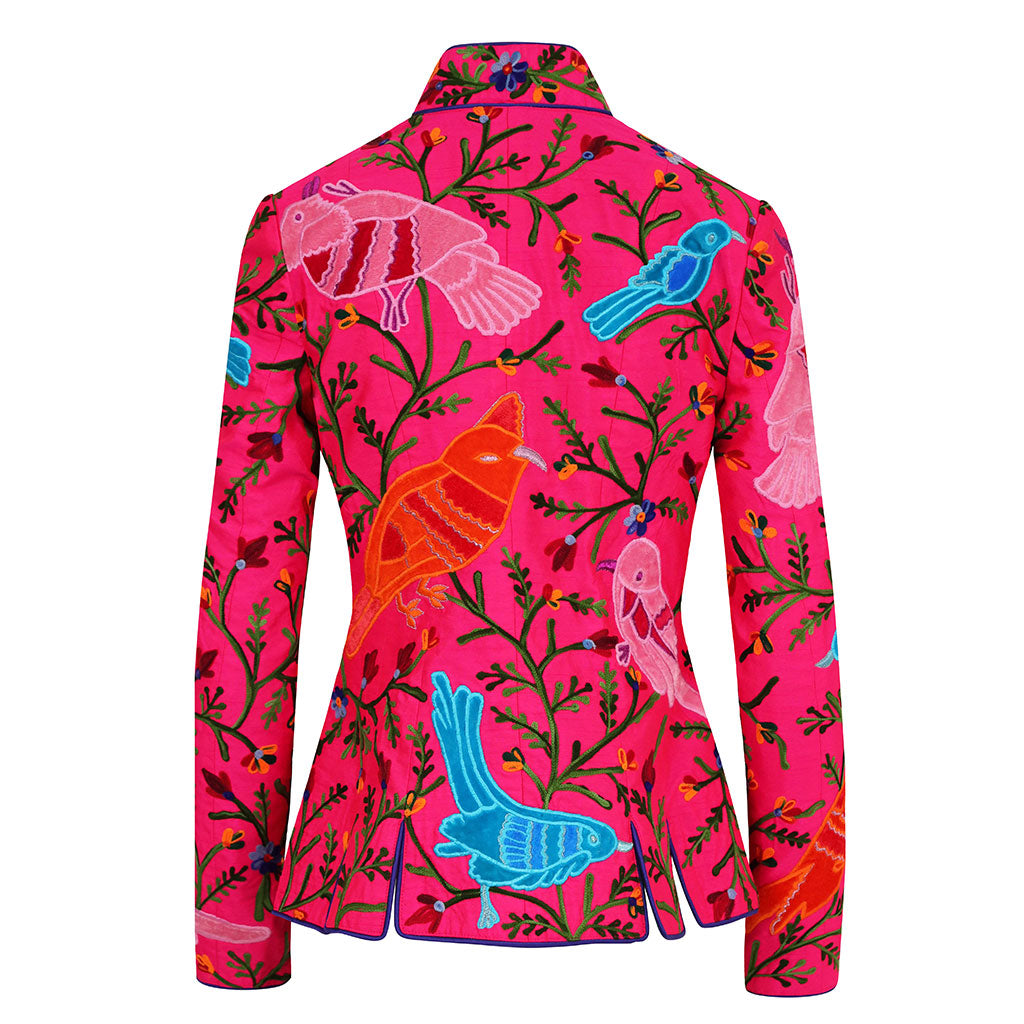 Birds of Paradise Embroidered Tudor Revere Jacket
