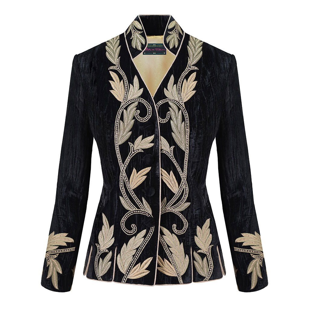 Black Sovereign Tudor Revere Velvet Jacket