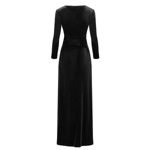 Black Velvet Lola Maxi Dress
