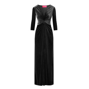 Black Velvet Lola Maxi Dress