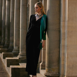 Black Velvet Lola Maxi Dress