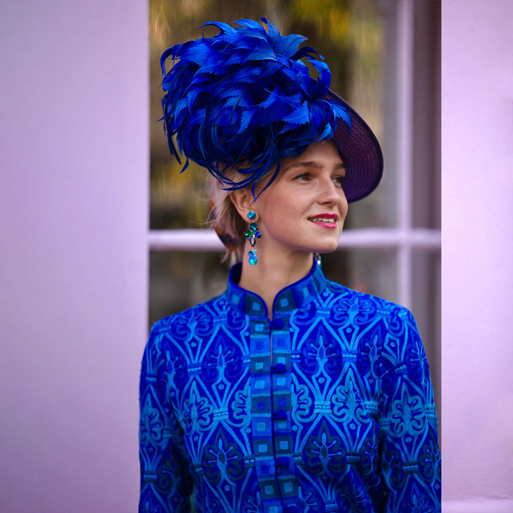 Blue Embroidered Mystique Jacket