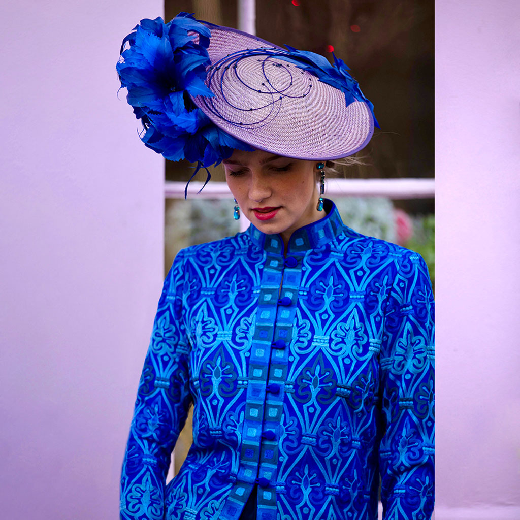 Blue Embroidered Mystique Jacket