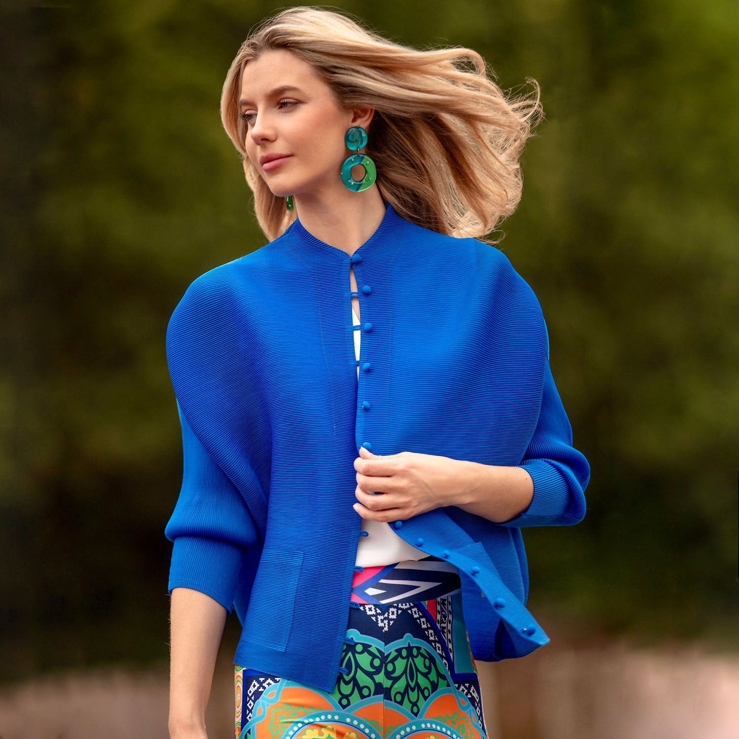 Blue Fearne Dolman Cardigan