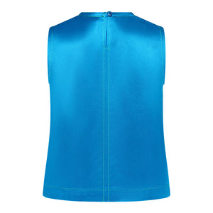 Blue Josea Satin Top