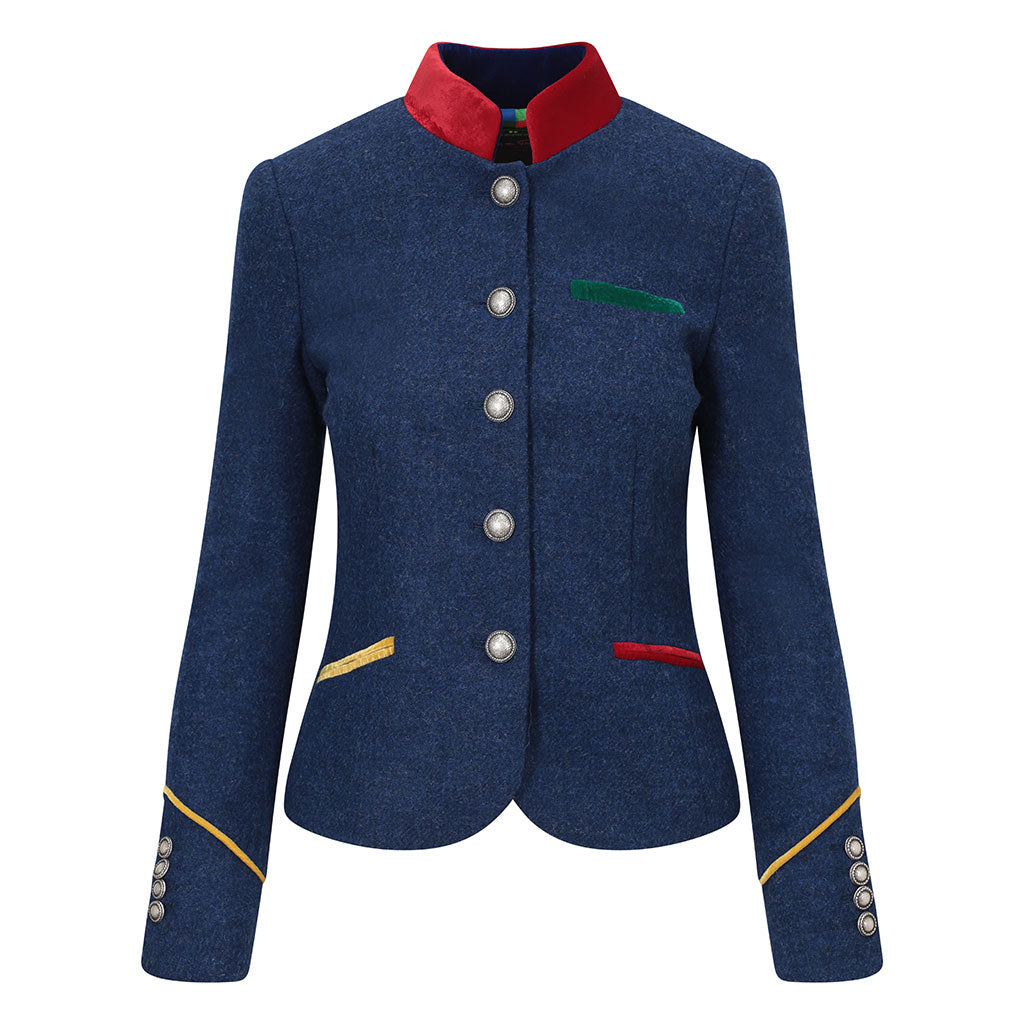 Navy Blue Tweed Luisa Jacket