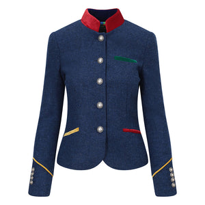 Navy Blue Tweed Luisa Jacket