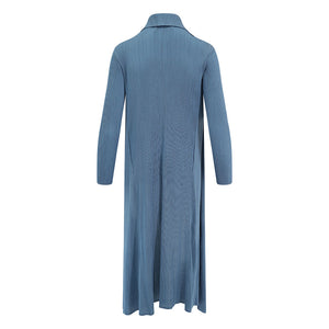 Blue/Grey Waterfall Crinkle Coat
