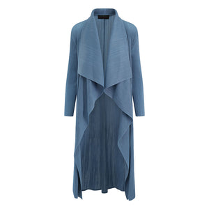 Blue/Grey Waterfall Crinkle Coat
