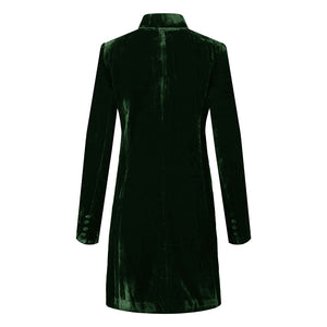 Bottle Green Velvet Grace Jacket