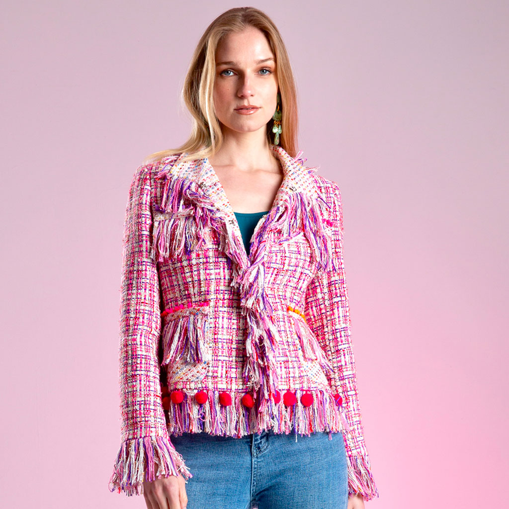 Bubblegum Foxy Woven Jacket