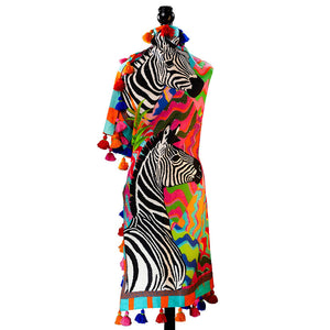 Celestial Zebra Stilvoll Wool Shawl