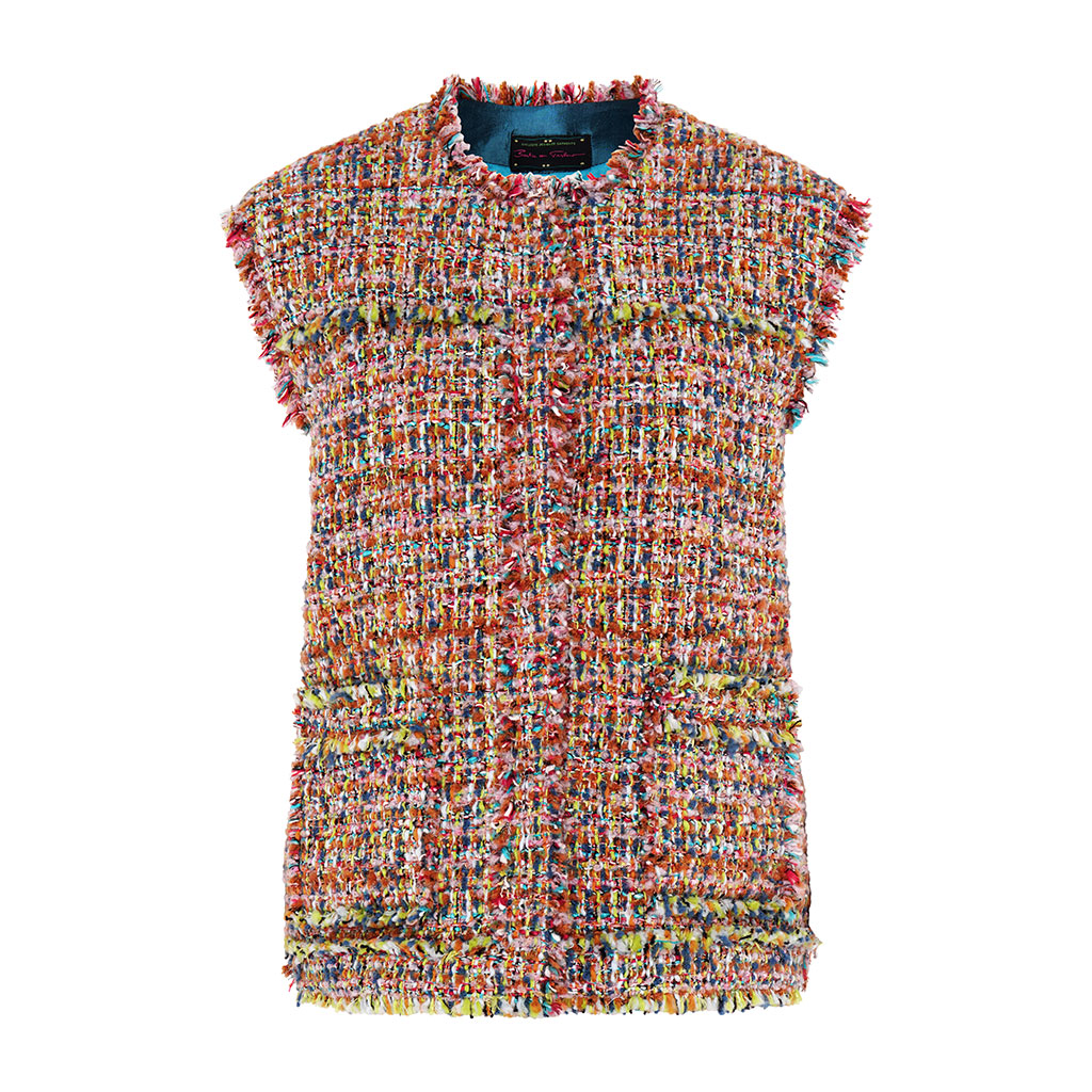 Confetti Oversized Tweed Waistcoat