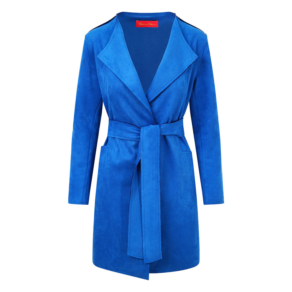 Cornflower Marcie Faux Suede Jacket