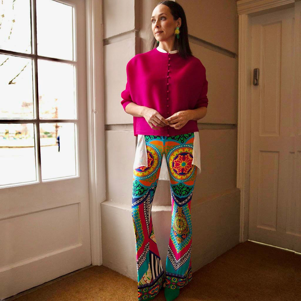 Fiesta Narrow Stretch Flare Trousers