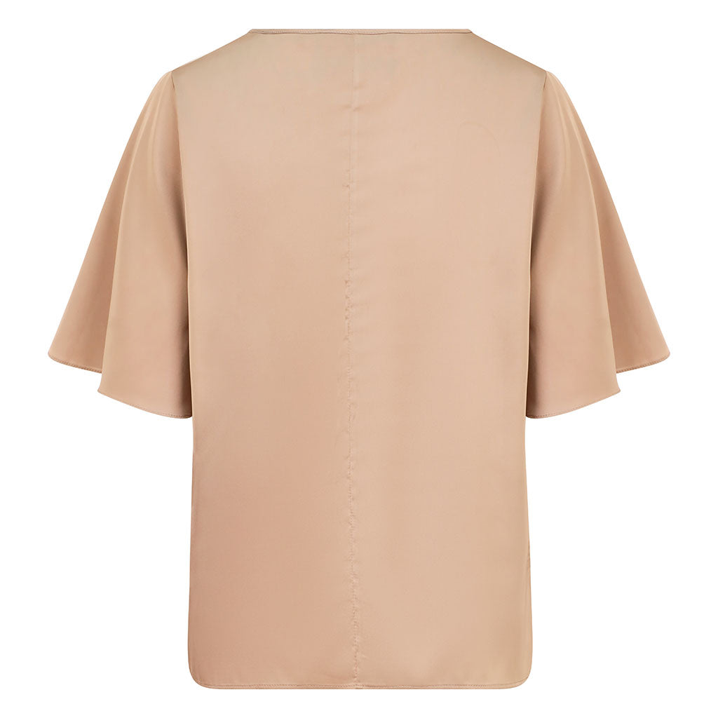 Gold Flare Sleeve Top