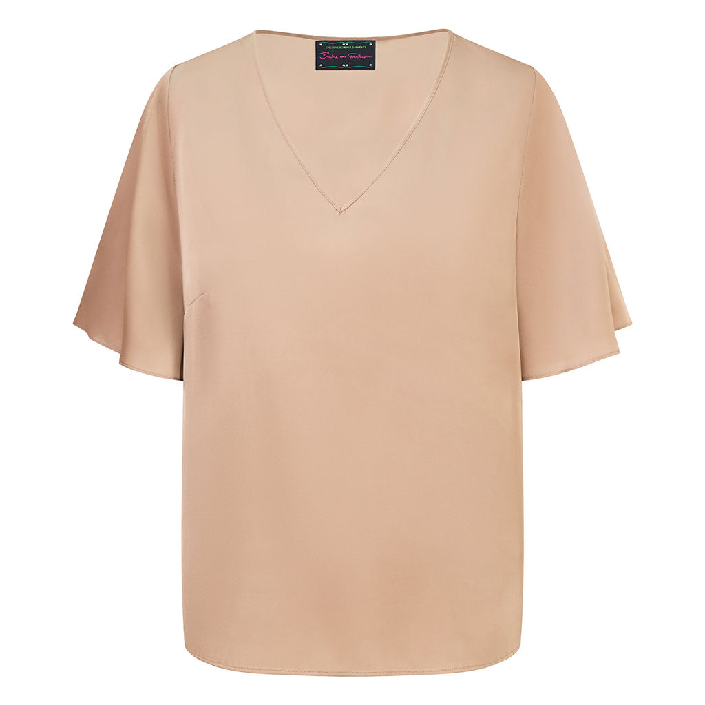 Gold Flare Sleeve Top