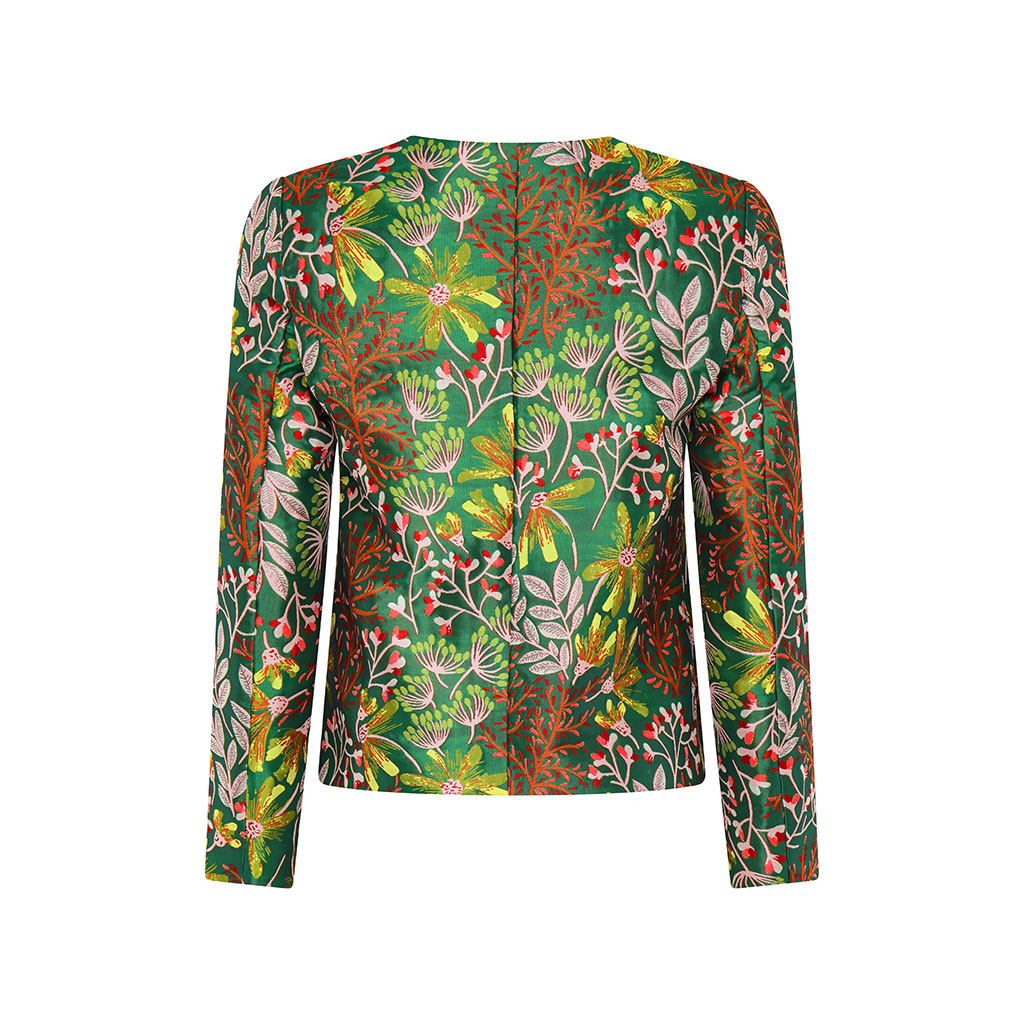 Green Claudine Short Jacket