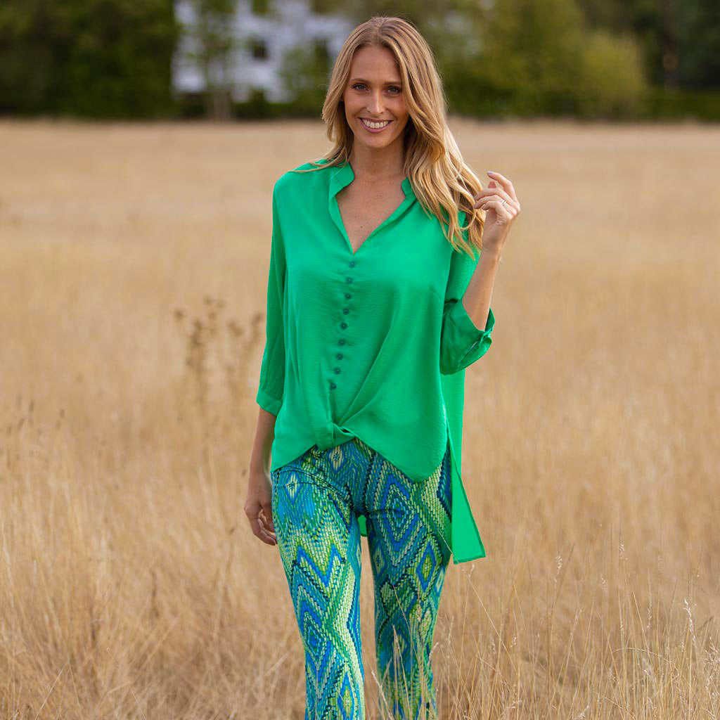 Green Fritzi Oversized Shirt