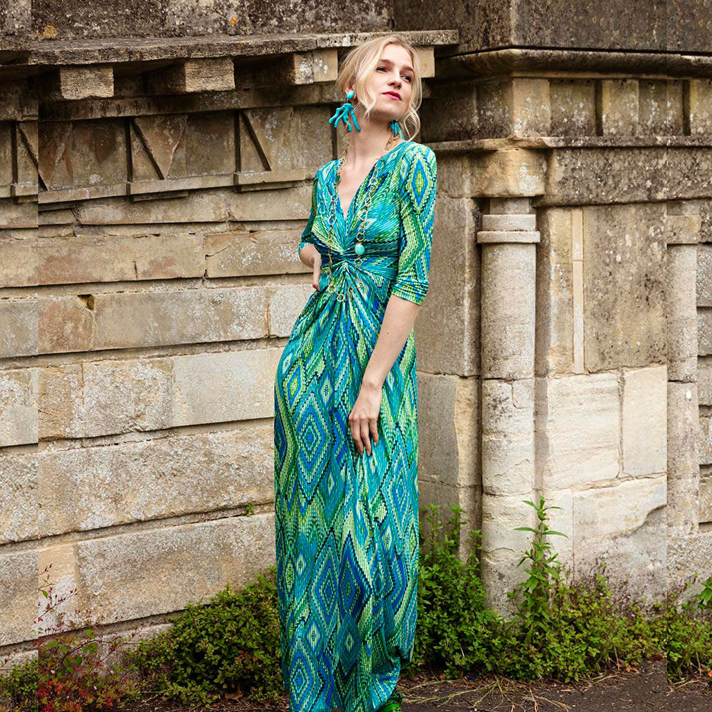 Green Haze Lola Maxi Dress - Beatrice von Tresckow Designs Green Haze Lola Maxi Dress - Beatrice von Tresckow Designs