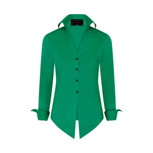 Green Lauren Fitted Cotton Shirt
