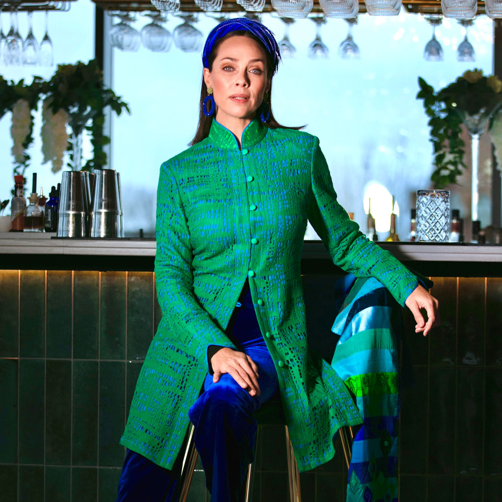 Green Magdalena Nehru Jacket