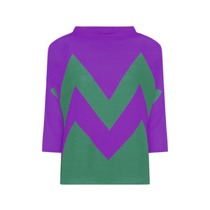 Green/Purple Zig Zag Jumper