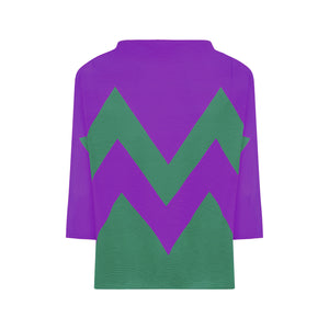 Green/Purple Zig Zag Jumper