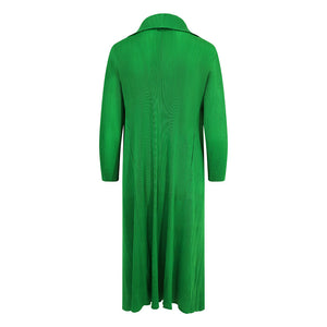 Green Waterfall Crinkle Coat
