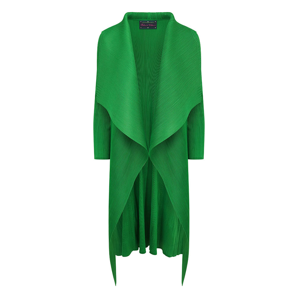 Green Waterfall Crinkle Coat