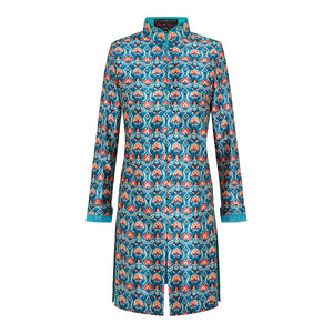 Jade Alejandra Nehru Silk Coat