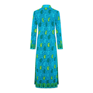 Jade Fern Royale Embroidered Long Coat