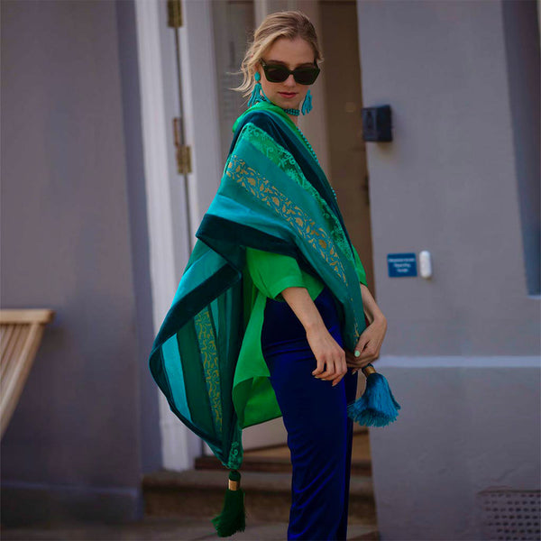 Capri - Silk Neckerchief - Jade