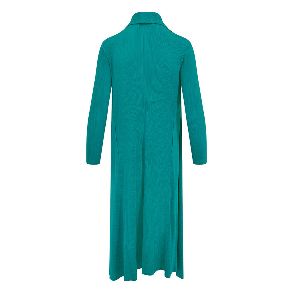 Aqua Waterfall Crinkle Coat