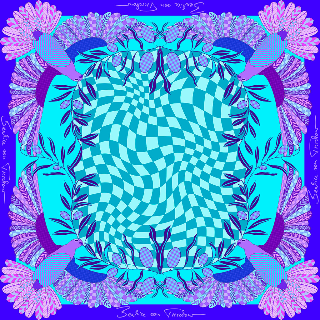 Lalique Dove Limited Edition Silk Scarf