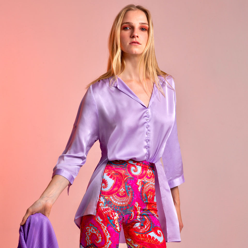 Lilac Fritzi Oversized Shirt