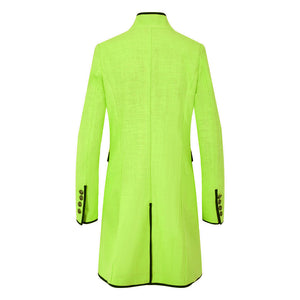 Lime Linen Cavalier Jacket