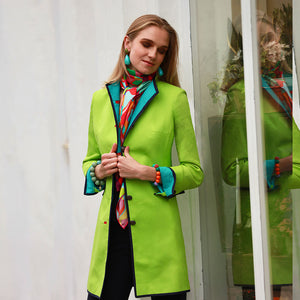 Lime Linen Cavalier Jacket