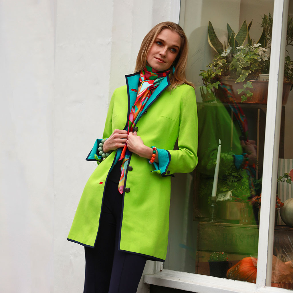 Lime Linen Cavalier Jacket