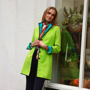 Lime Linen Cavalier Jacket