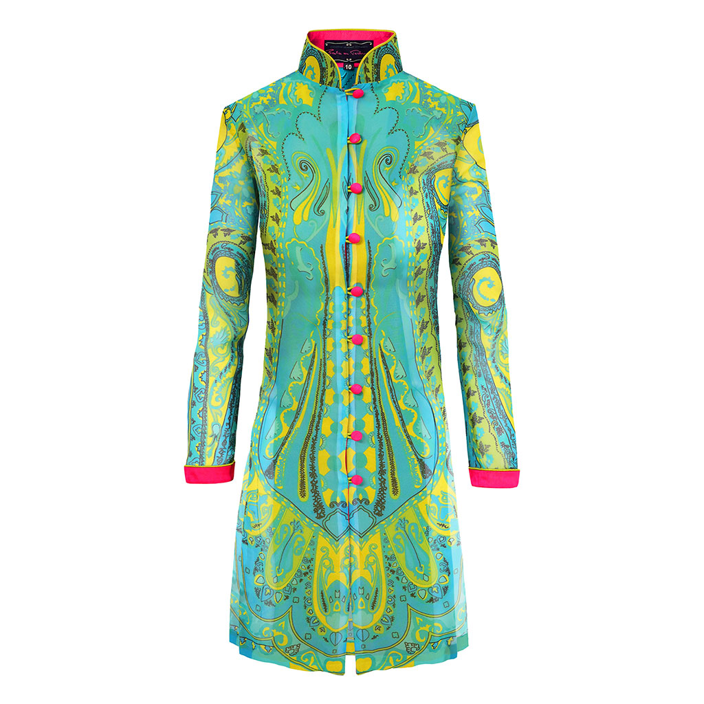 Lime Paisley Lightweight Selena Jacket