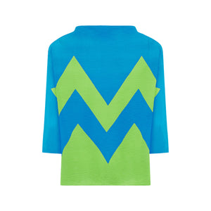 Lime/Turquoise Zig Zag Jumper