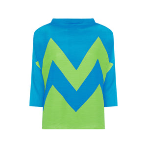Lime/Turquoise Zig Zag Jumper